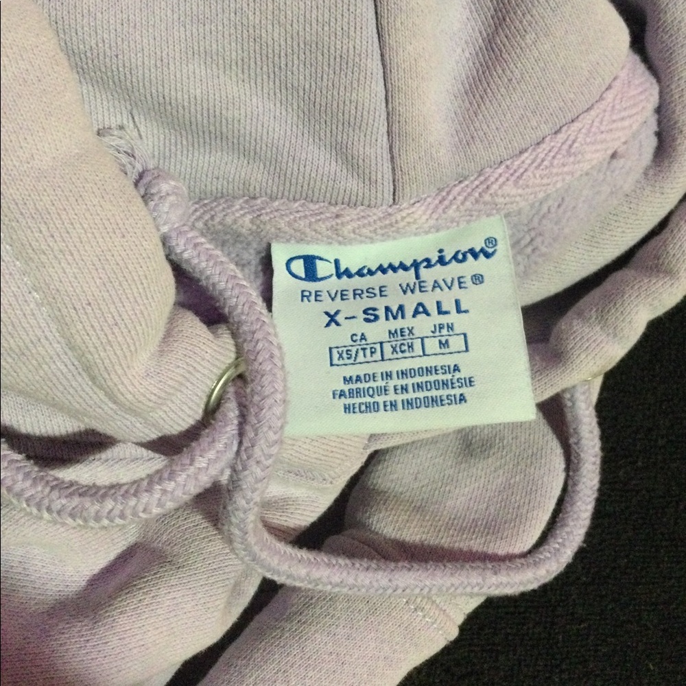 Selling purple cropped hoodie